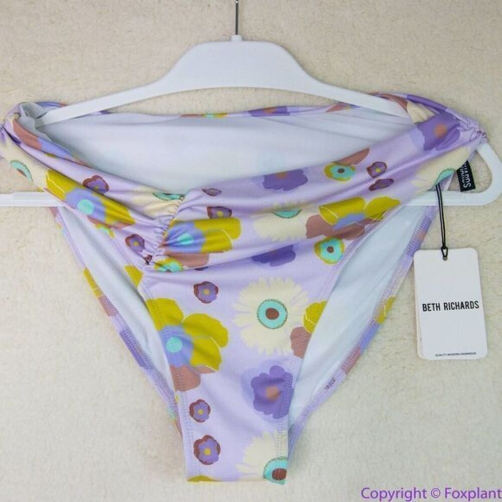 NEW Free people x Beth Richards delray 70’s floral bikini‎ bottom, S
